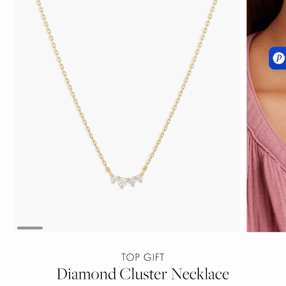 Gorjana Diamond and Solid gold necklace